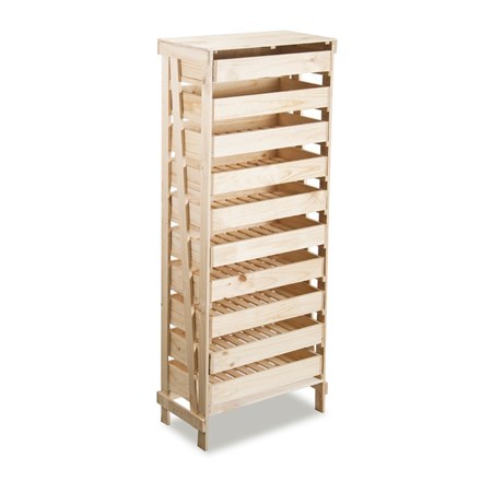 10 Drawer Space Saving Wooden Apple Storage Rack H156cm x W60cm x D33cm | Lacewing™