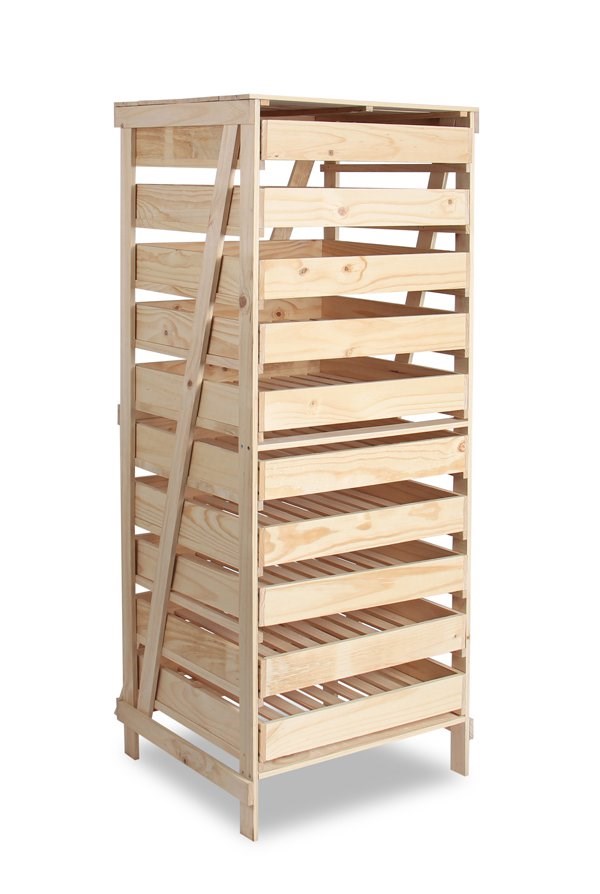 Wooden Apple Storage Rack