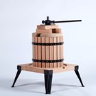 Effortless Oak Base Fruit Press, 12L Capacity