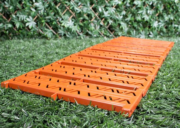 Instant Garden Roll Out Path Terracotta - Plastic - Chevron - Single Width