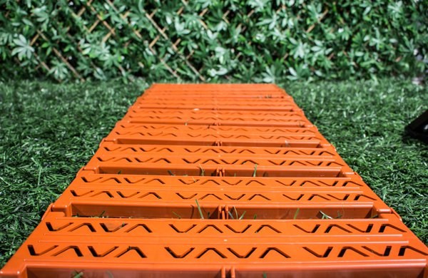 Instant Garden Roll Out Path Terracotta - Plastic - Chevron - Single Width