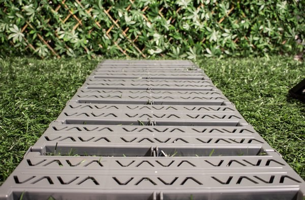 Instant Garden Roll Out Path Grey - Plastic - Chevron - 3 Metres - Single Width