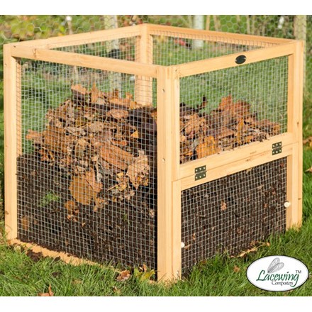 Premium Wire Mesh Compost Bin w/ Door 60 x 60 x 60cm - 215 Litres - | Lacewing™