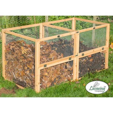 Premium Wire Mesh Compost Bin w/ Door 120 x 60 x 60cm - 431 Litres - | Lacewing™