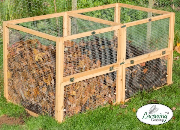 Premium Wire Mesh Compost Bin w/ Door | 685 litres | Lacewing™