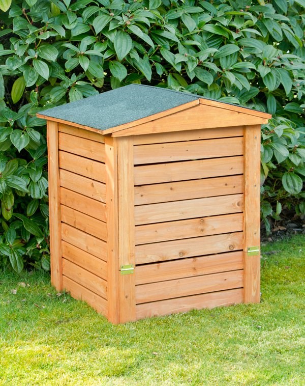 Hinged Lid Wooden Garden Composter - 288L by Lacewing­™