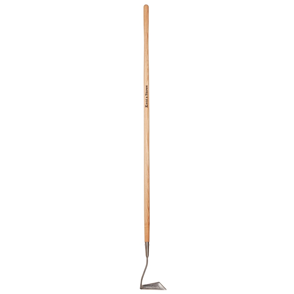 160cm Stainless Steel Long Handled 3 Edge Hoe by Kent & Stowe