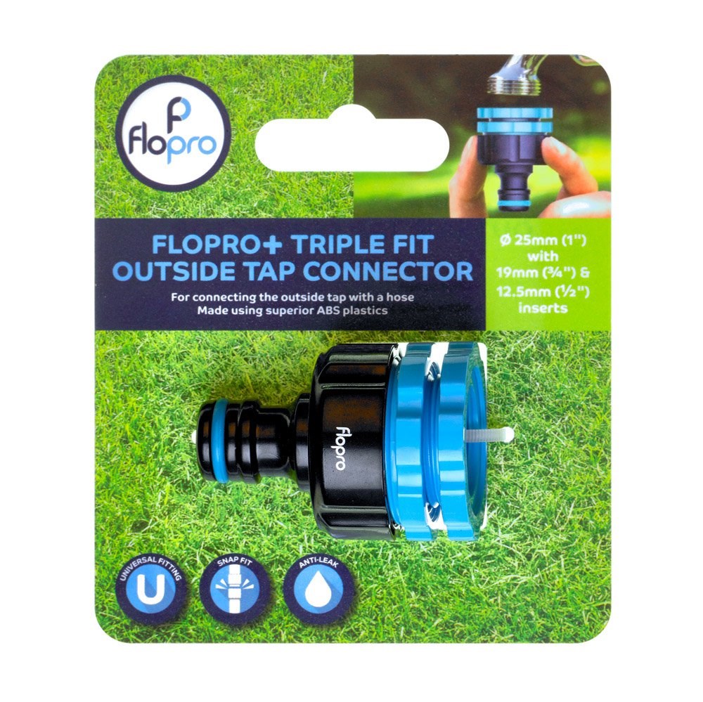 Flopro+ Triple Fit Outside Tap Connector