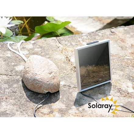 120LPH 2-Stone Solar Oxygenator / Pond Aerator with Pebble Cover by Solaray
