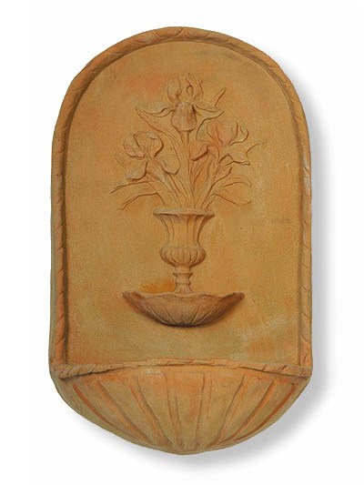 Flower Wall Fountain Water Feature