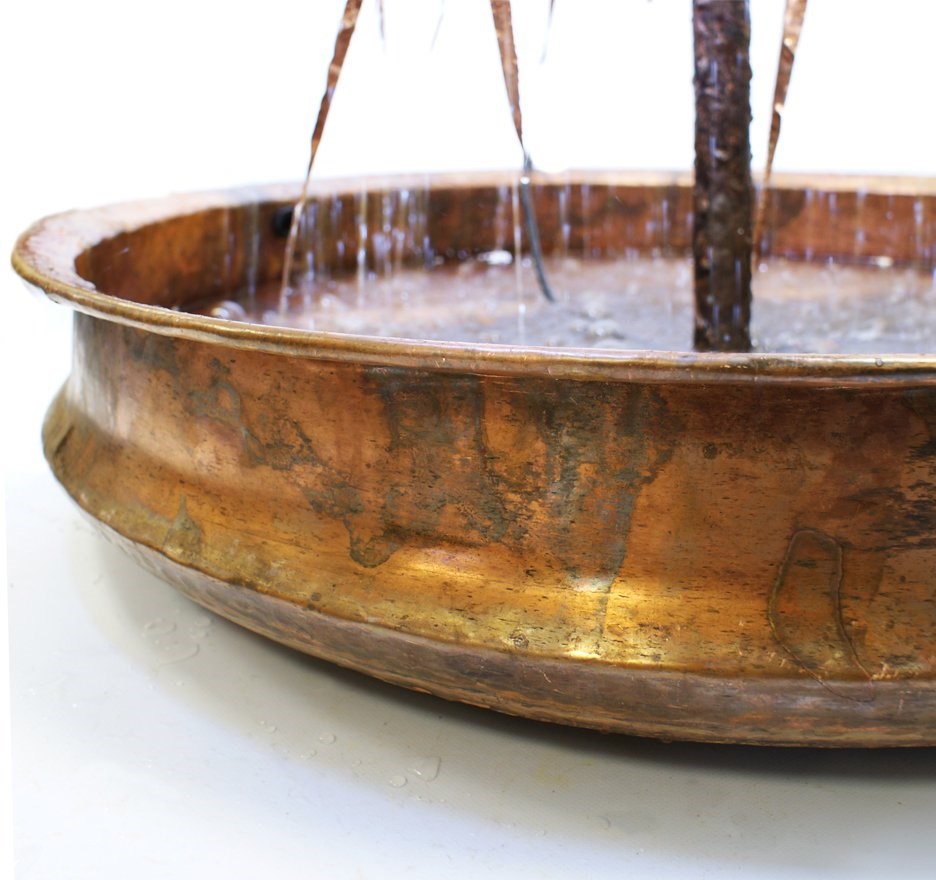 Weeping Willow Copper Tree Water Feature - Small - Without Reservoir