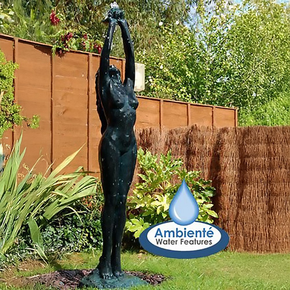 Aphrodite Bronze Effect Statue Cascade Water Feature