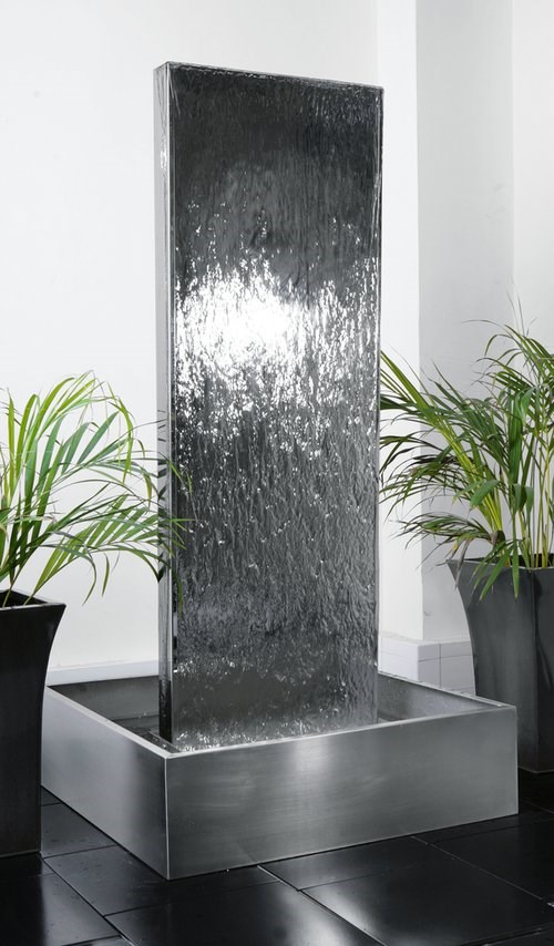 Double-Sided Vertical Stainless Steel Water Wall | Indoor/Outdoor Use | Ambienté