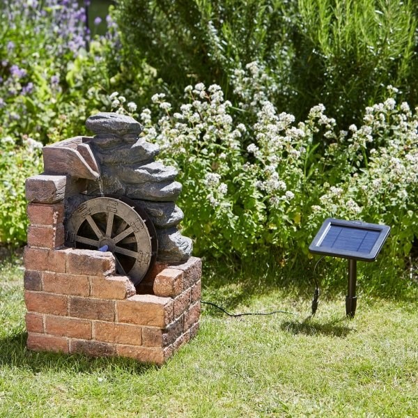 H50cm Cascading Mill Solar Water Feature