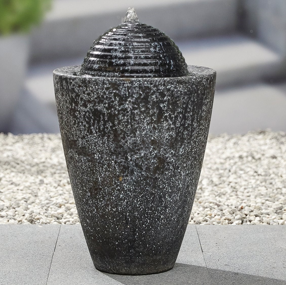 Dappled Column Slate Effect Cascade Water Feature