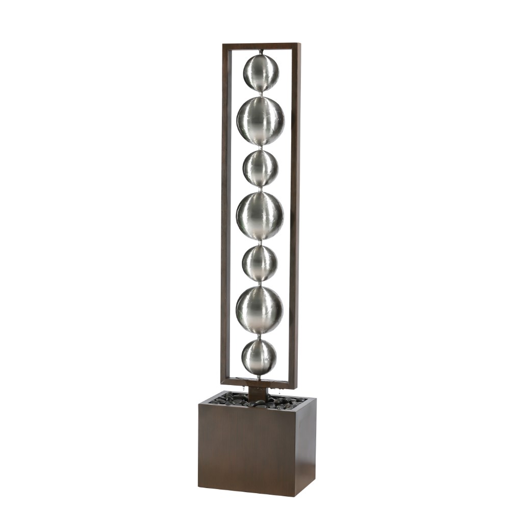 Zuma Stainless Steel Sphere Water Wall Feature