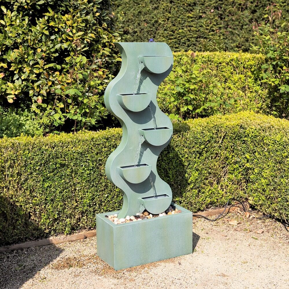 Monsanto Zinc Metal 4-Tier Cascading Water Feature