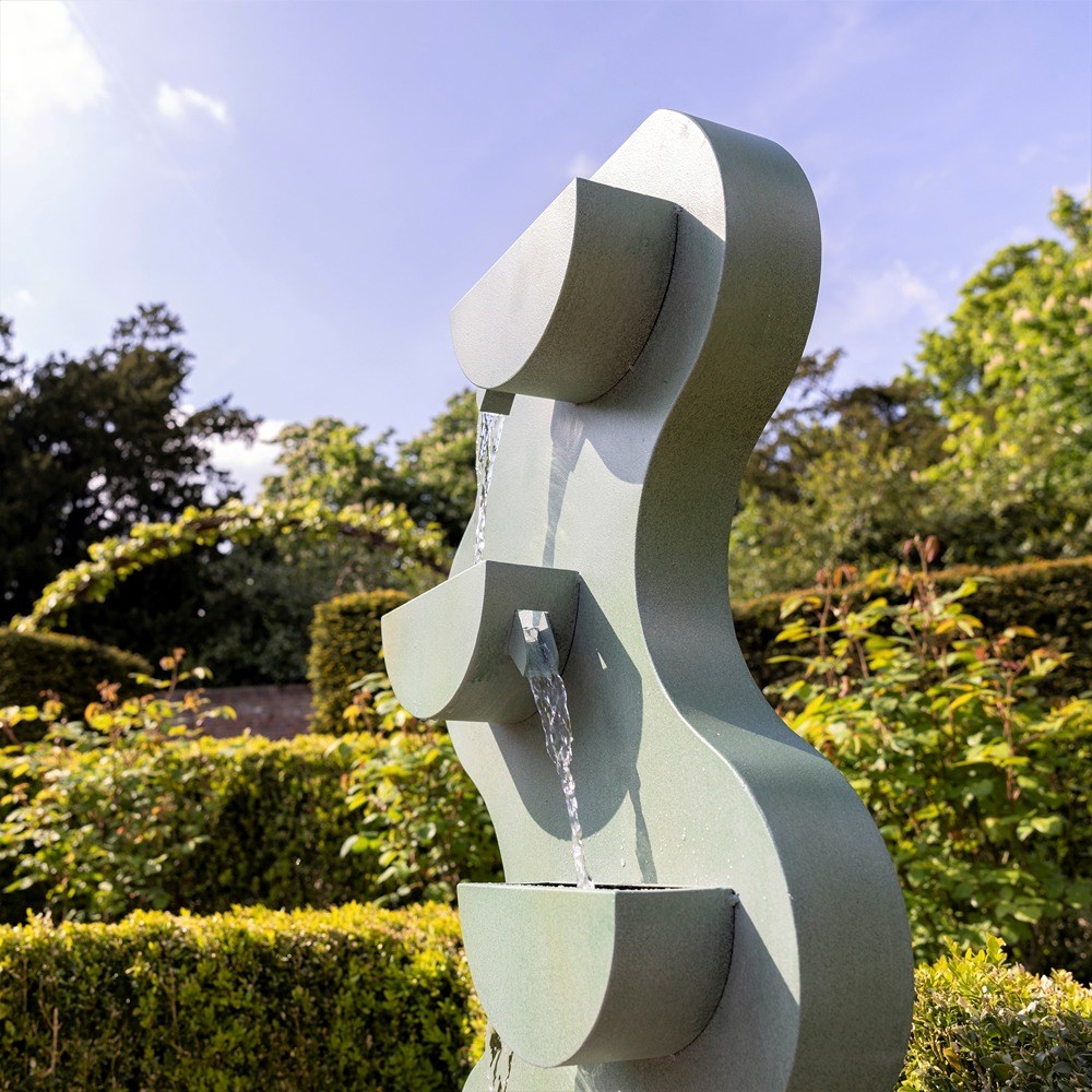 Monsanto Zinc Metal 4-Tier Cascading Water Feature