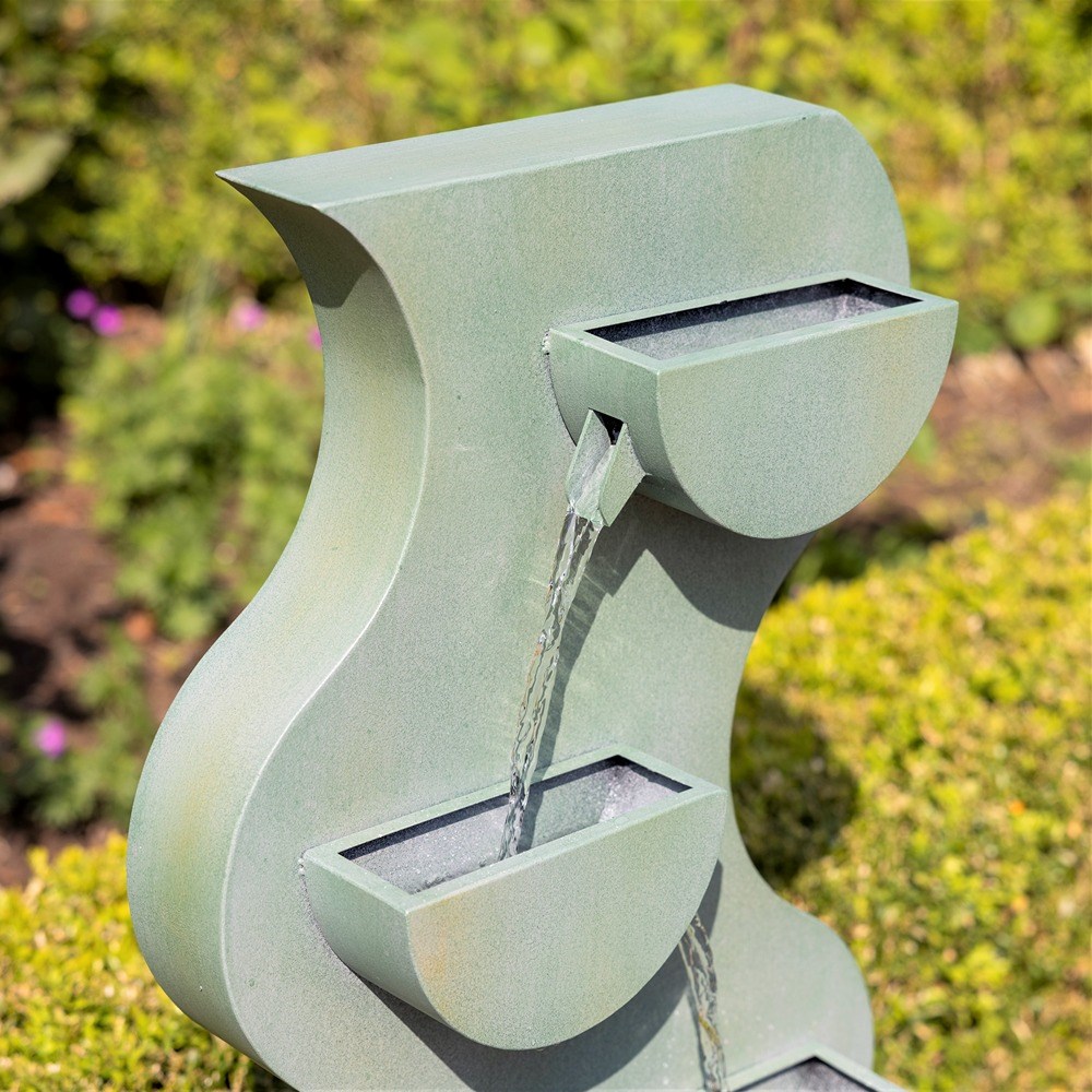 Monsanto Zinc Metal 4-Tier Cascading Water Feature