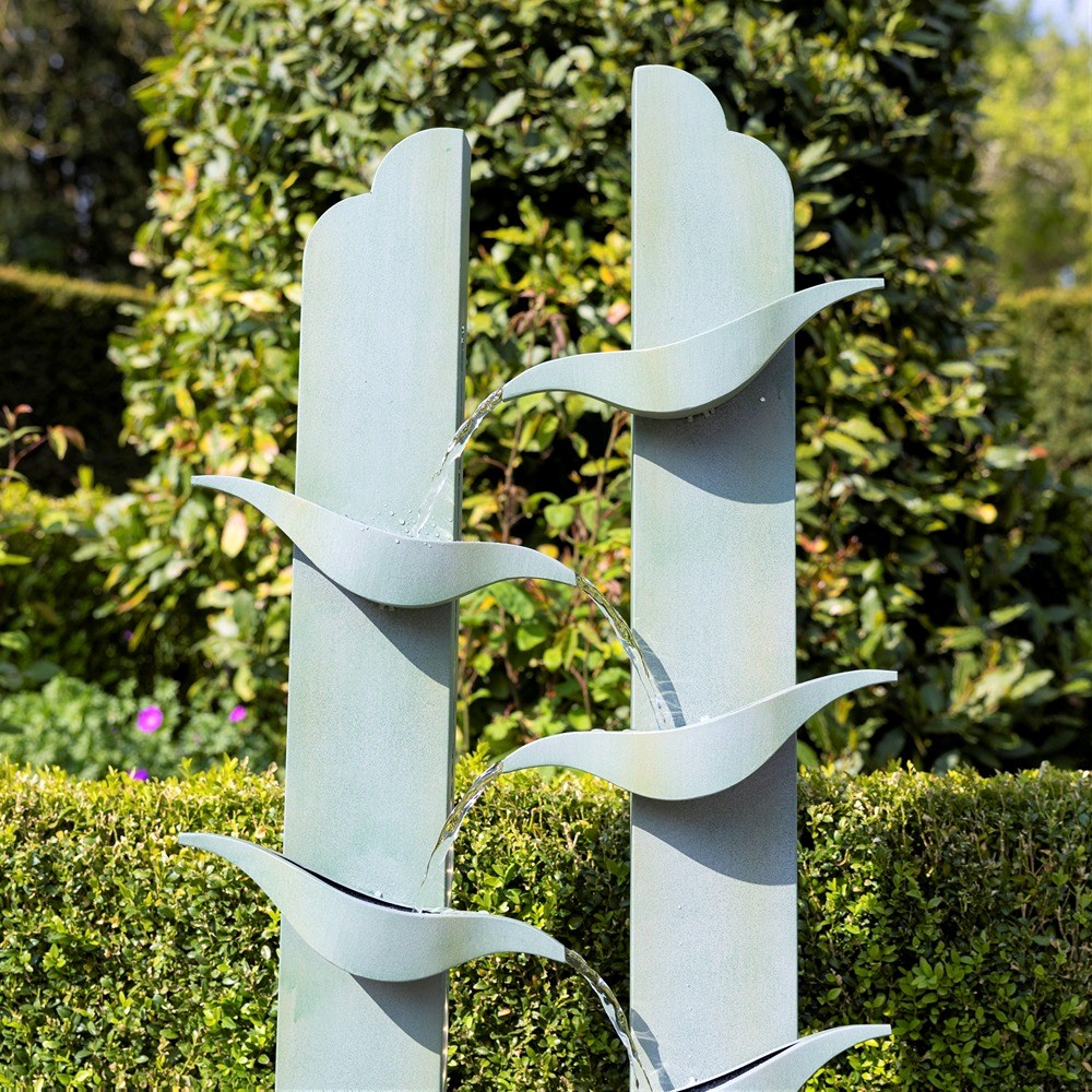 Elvas Zinc 6-Tier Cascading Water Feature With LED Lights