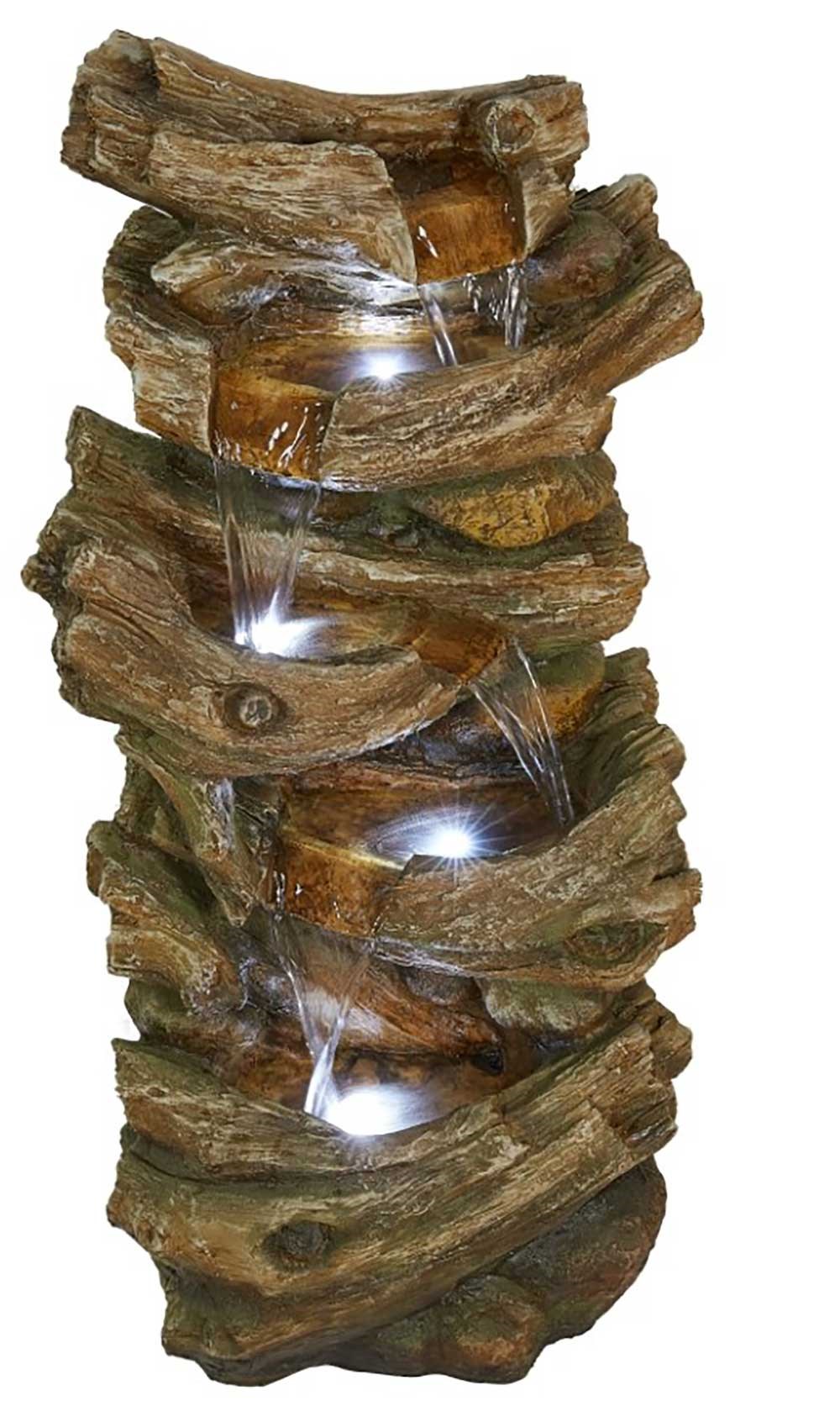 Cheddar Woodland Falls Water Feature With LED Lights