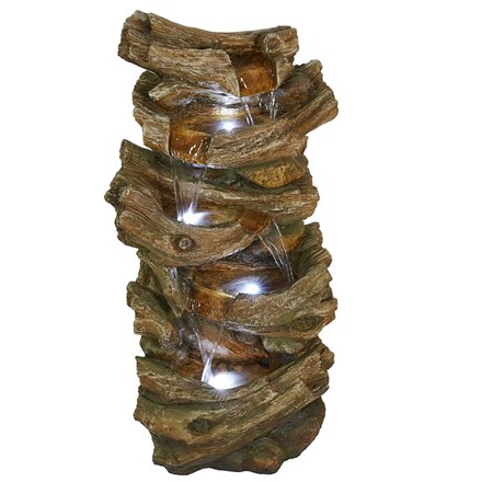 Cheddar Woodland Falls Water Feature With LED Lights