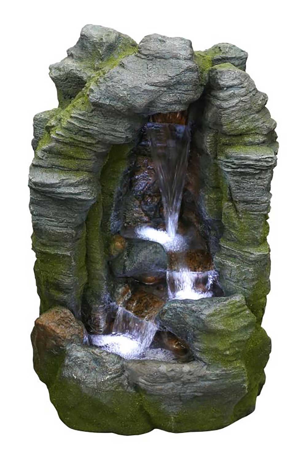 Fareham Hidden Falls 3-Tier Tower Fountain Water Feature