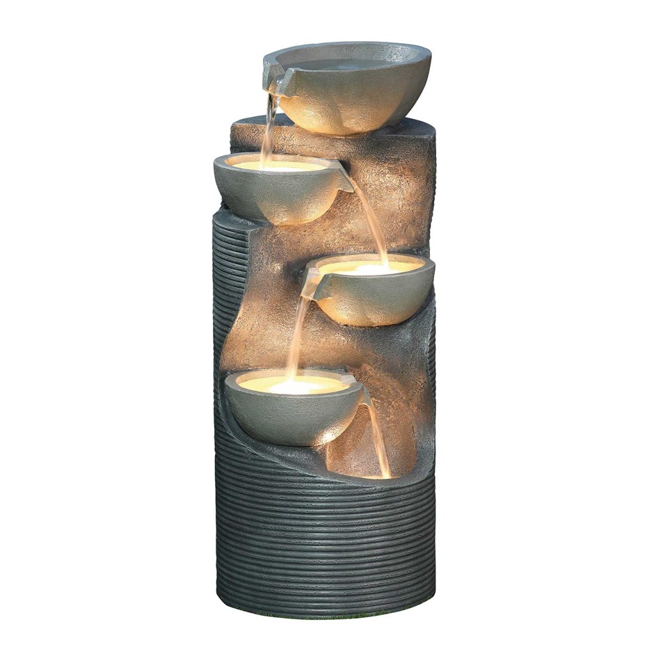 Alton Pouring Bowls Water Feature With LED Lights