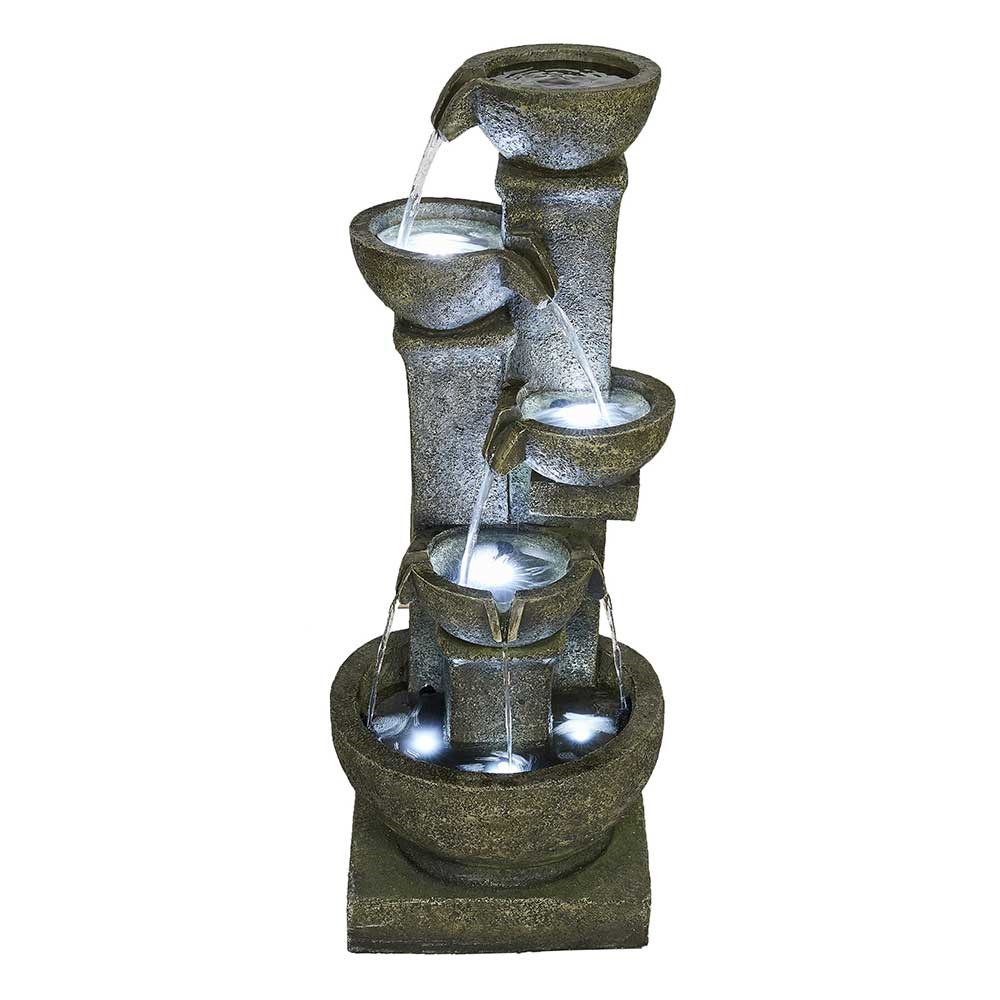 Windsor Multi Bowls Cascade Water Feature With LED Lights