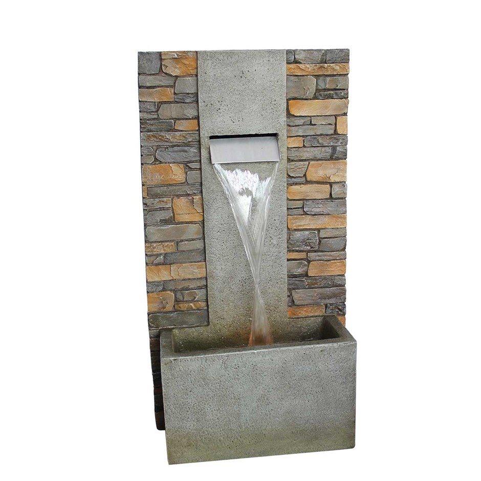 Congleton Brick Effect Blade Cascade Wall Water Feature