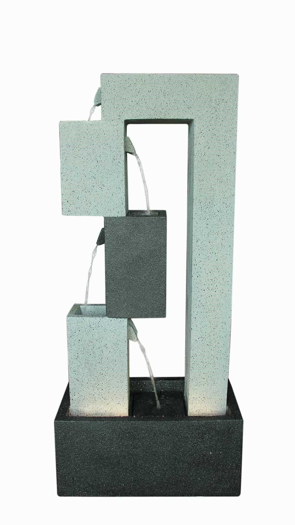 Bodmin Contemporary 4-Tier Water Feature With LED Lights