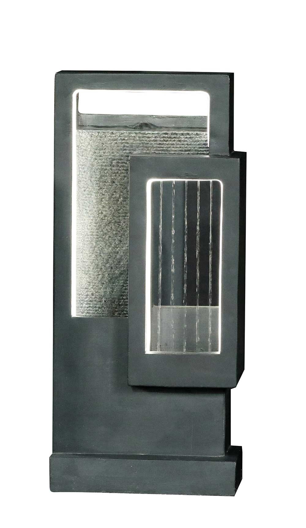 Radford Stone Effect Rain Fall Water Feature With LED Lights