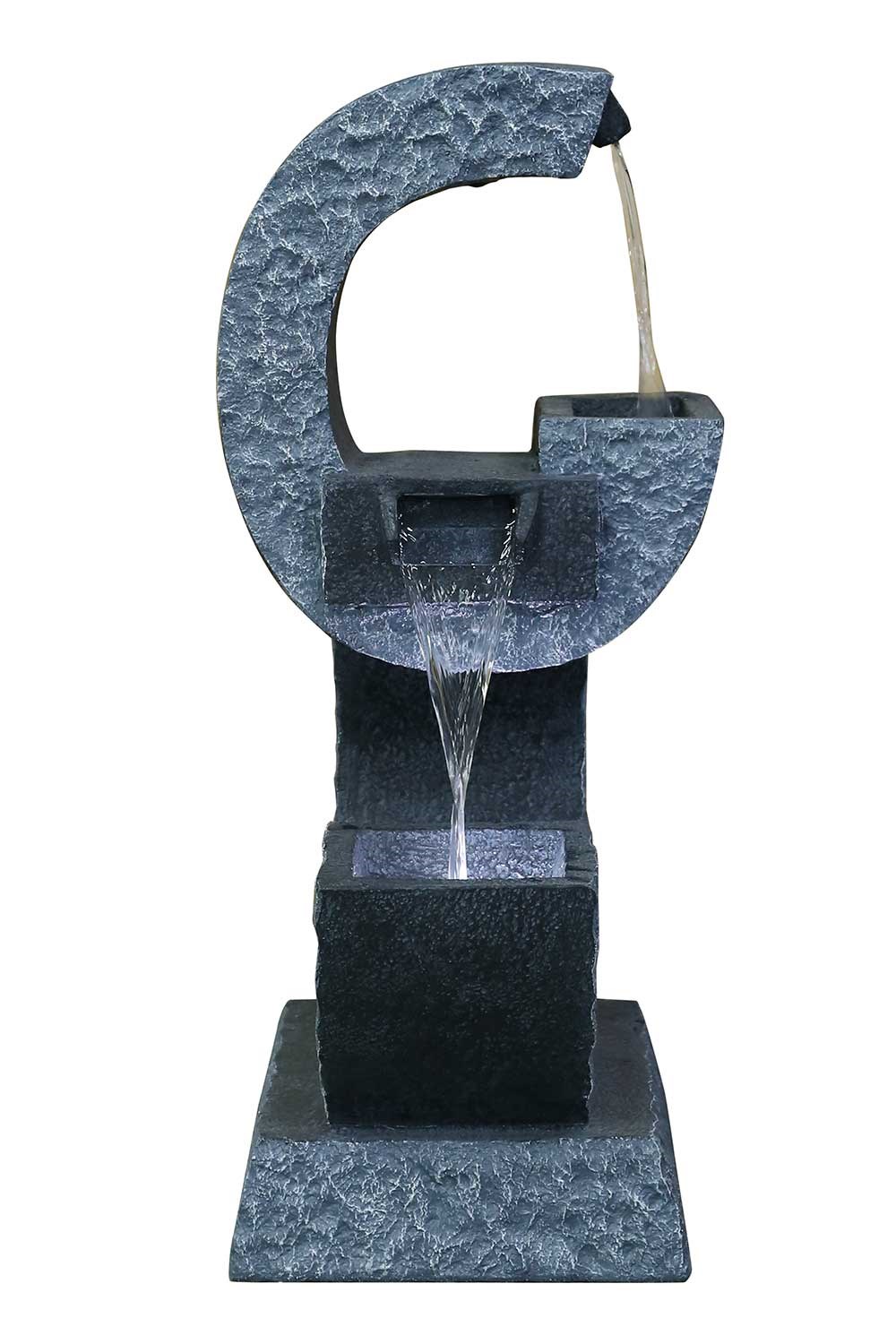 Gloucester Stone Effect Modern Cascade Water Feature