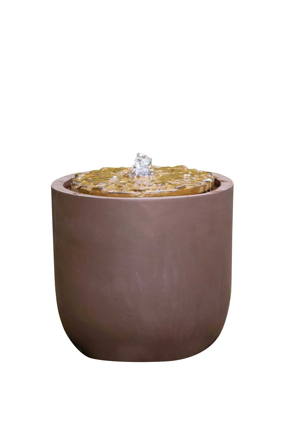Hounslow Bubbling Pot Bowl Water Feature With LED Lights
