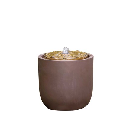 Hounslow Bubbling Pot Bowl Water Feature With LED Lights