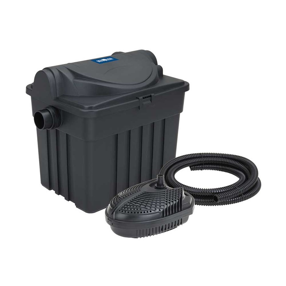 Bermuda Pond Filter Kit 6000 - Including Box Filter, Pump, UV And Hose
