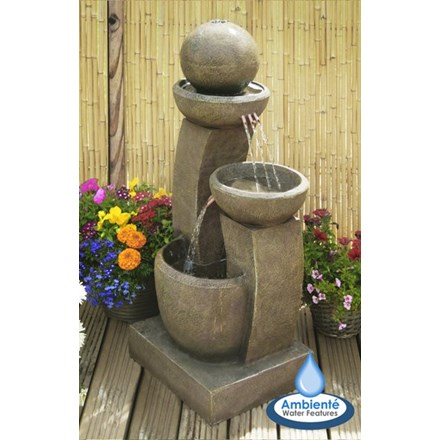 H109cm Friendship Fountain Water Feature w/ Lights | Indoor/Outdoor Use | Ambienté