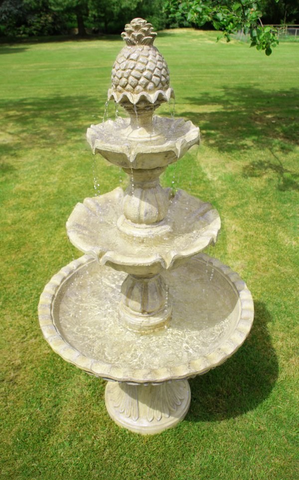 H150cm Regal Antique Effect 3-Tier Water Fountain