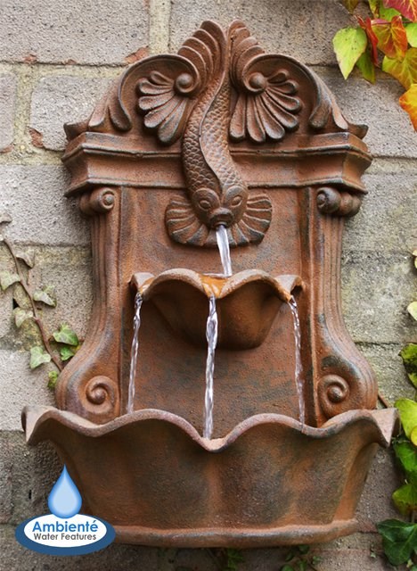 H40cm Fish Wall Fountain | Indoor/Outdoor Use by Ambienté