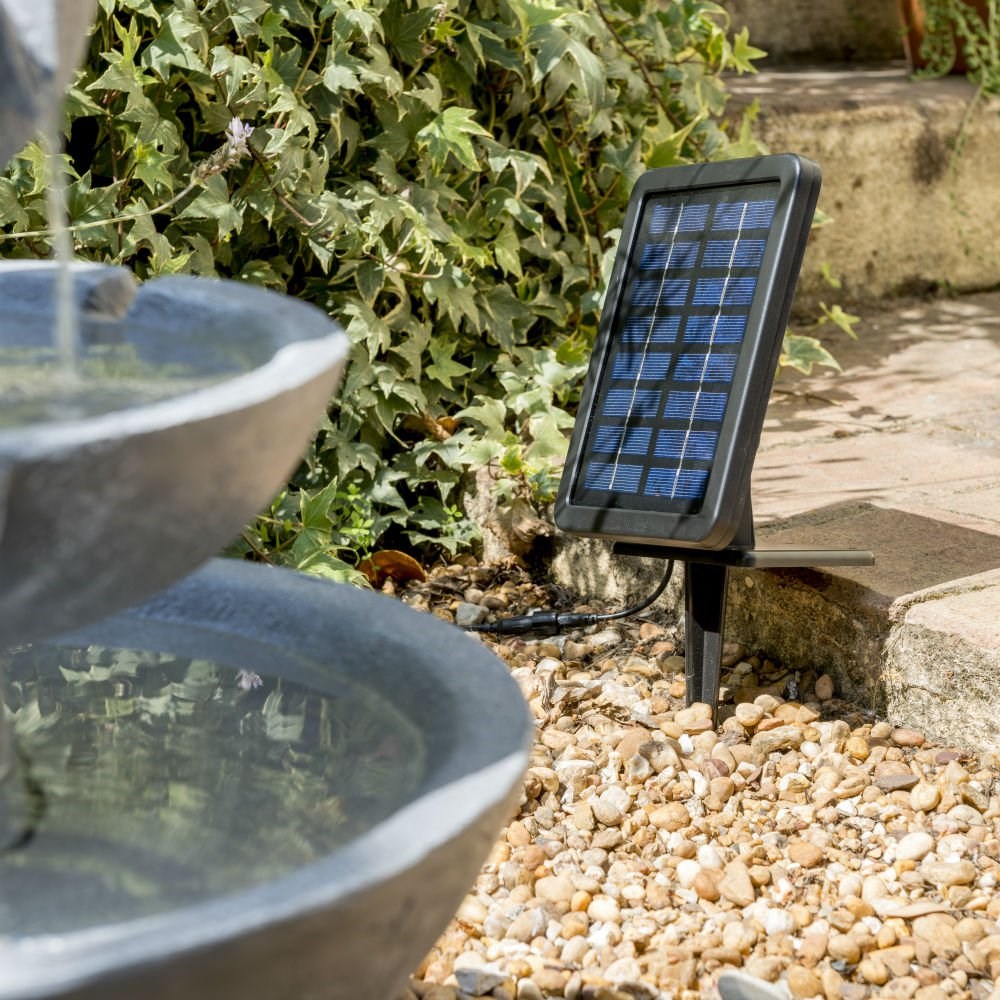 H42cm Hatfield 3-Tier Cascading Water Feature by Solaray