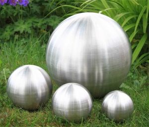 10cm Brushed Stainless Steel Gazing Globe Sphere