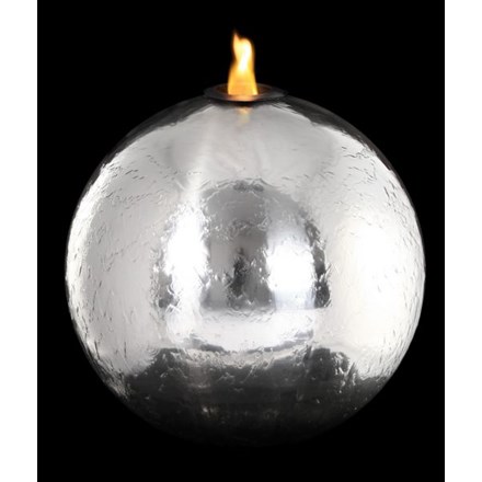 H50cm St Helens Sphere Stainless Steel Fire & Water Feature | Indoor/Outdoor Use | Ambienté