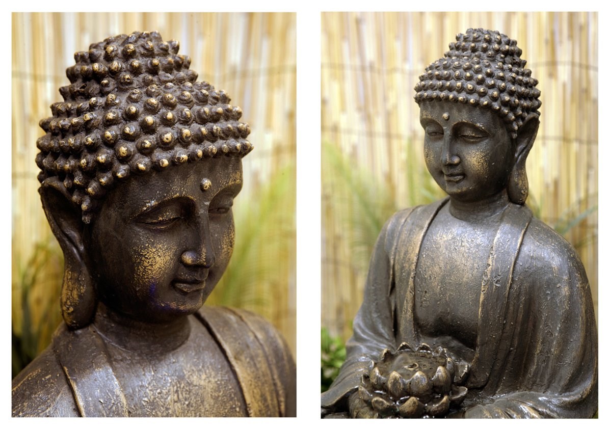 Blossoming Buddha Water Feature w/ Lights | Indoor/Outdoor Use | Ambienté