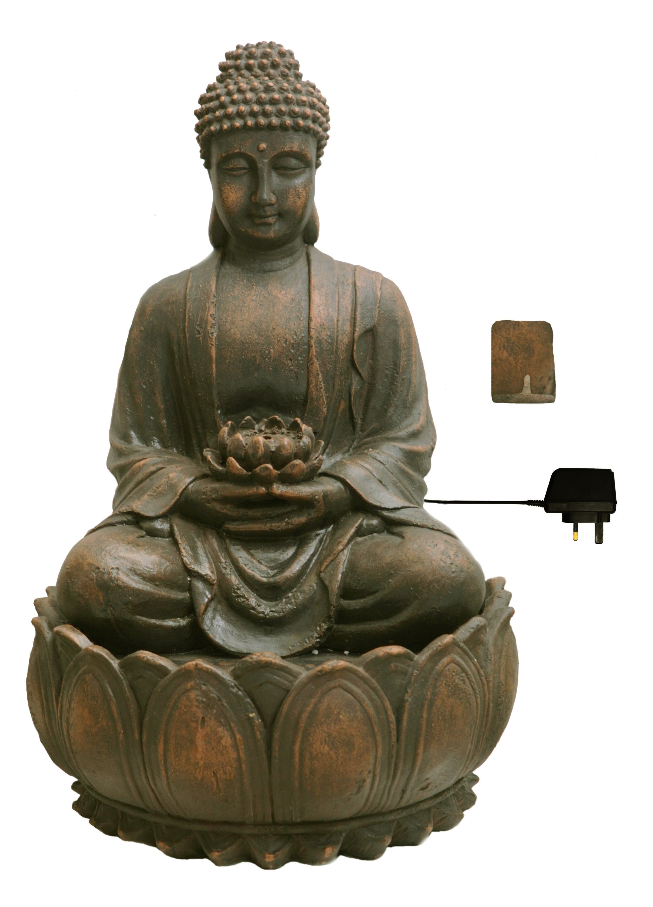 Blossoming Buddha Water Feature w/ Lights | Indoor/Outdoor Use | Ambienté