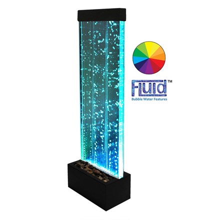 H123cm Bubble Water Wall with Colour-Changing LEDs | Indoor Use - by Fluid