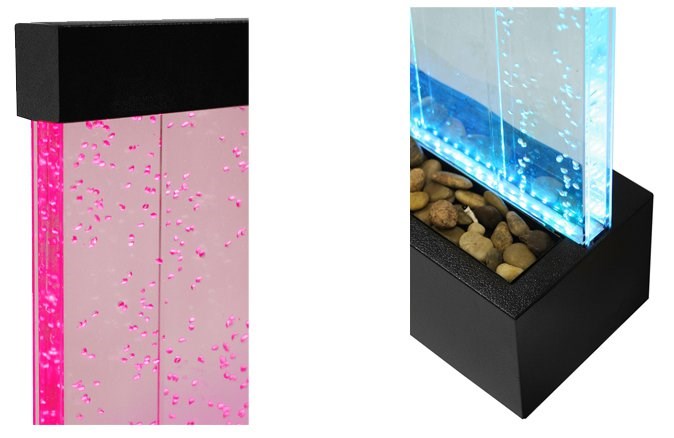 H123cm Bubble Water Wall with Colour-Changing LEDs | Indoor Use - by Fluid