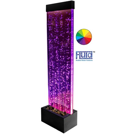 H150cm Bubble Water Wall with Colour Changing LEDs | Indoor Use - by Fluid