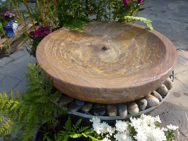 Large Rainbow Sandstone Babbling Bowl Water Feature
