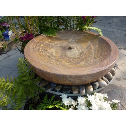 Large Rainbow Babbling Bowl Water Feature
