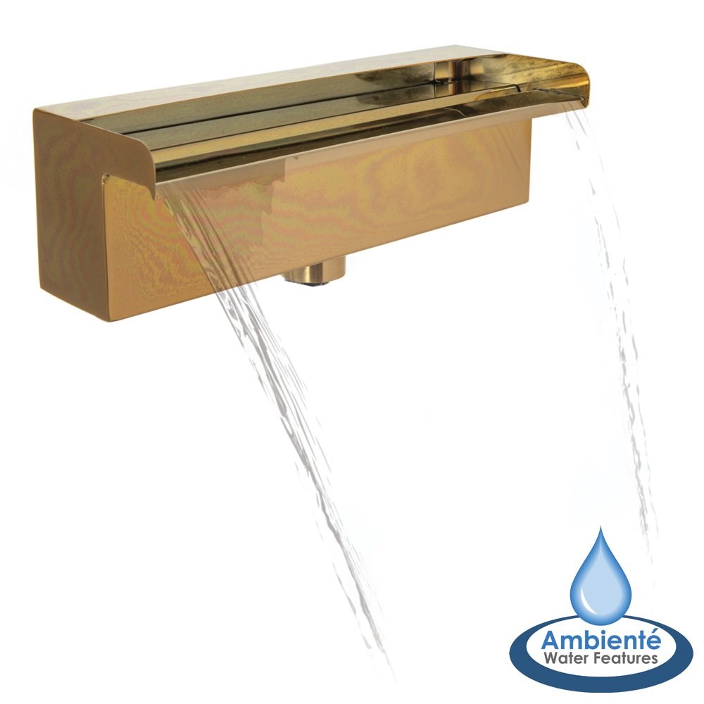 Copper Effect Stainless Steel Waterfall Blade Cascade